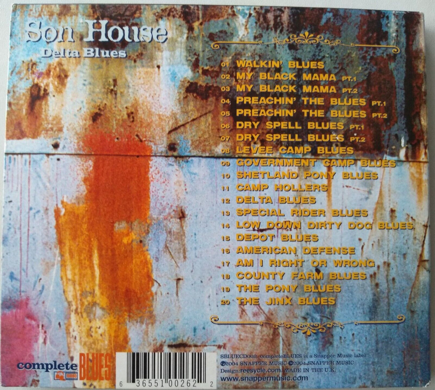 Son House - Delta Blues (2004) CD album