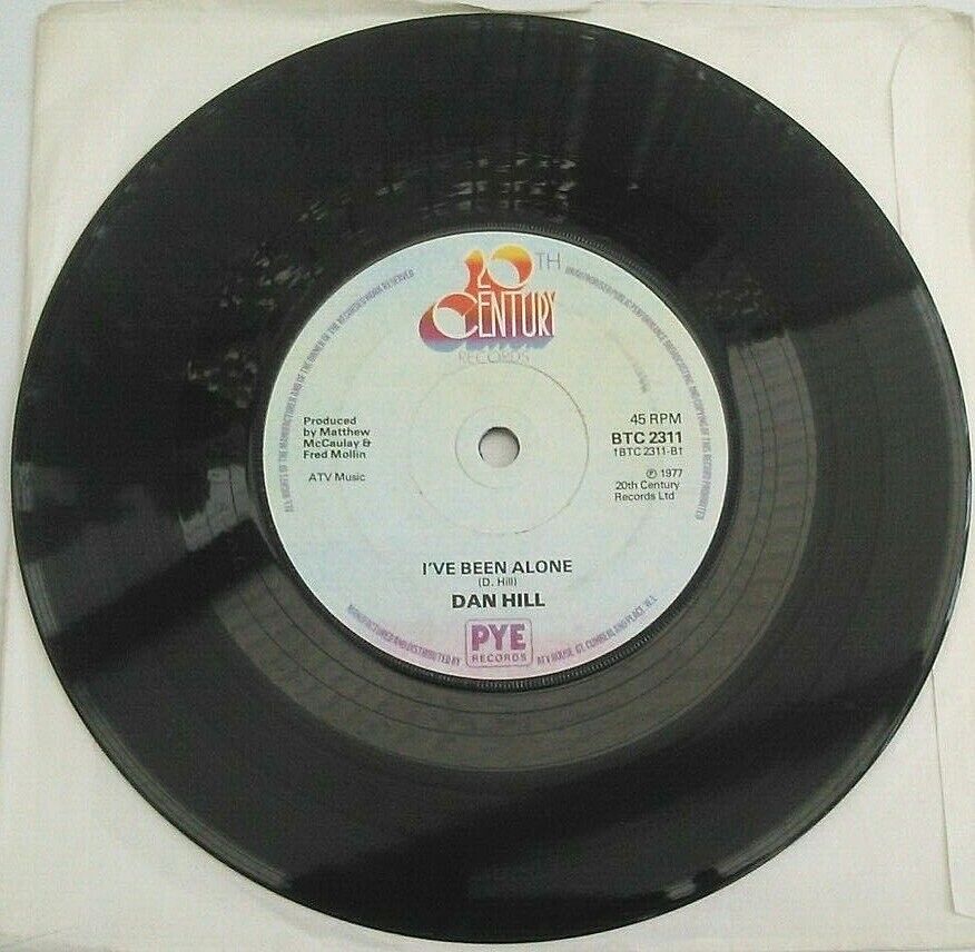 Dan Hill - Phonecall (20th Century, 1977) 7" vinyl single VG/-