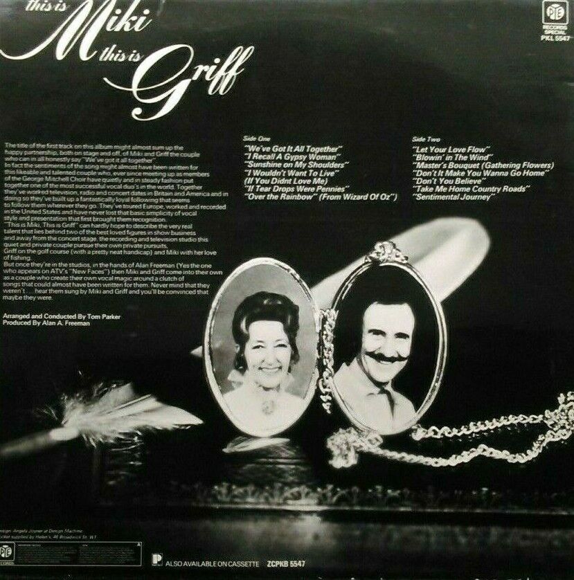 Miki & Griff – This Is Miki, This Is Griff (Pye, 1976) 12" vinyl LP VG/VG