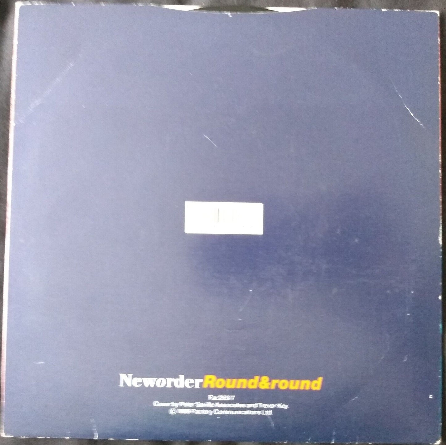 New Order – Round & Round (Factory 1989) 7" vinyl single VG/VG