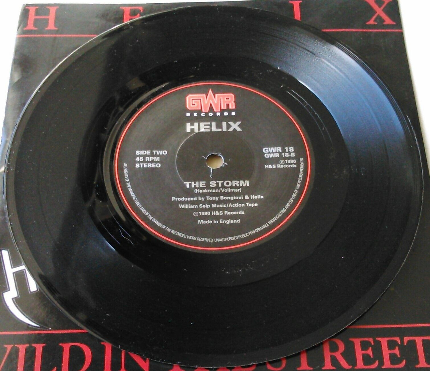 Helix – Wild In The Streets (GWR, 1990) 7" vinyl single VG/G+