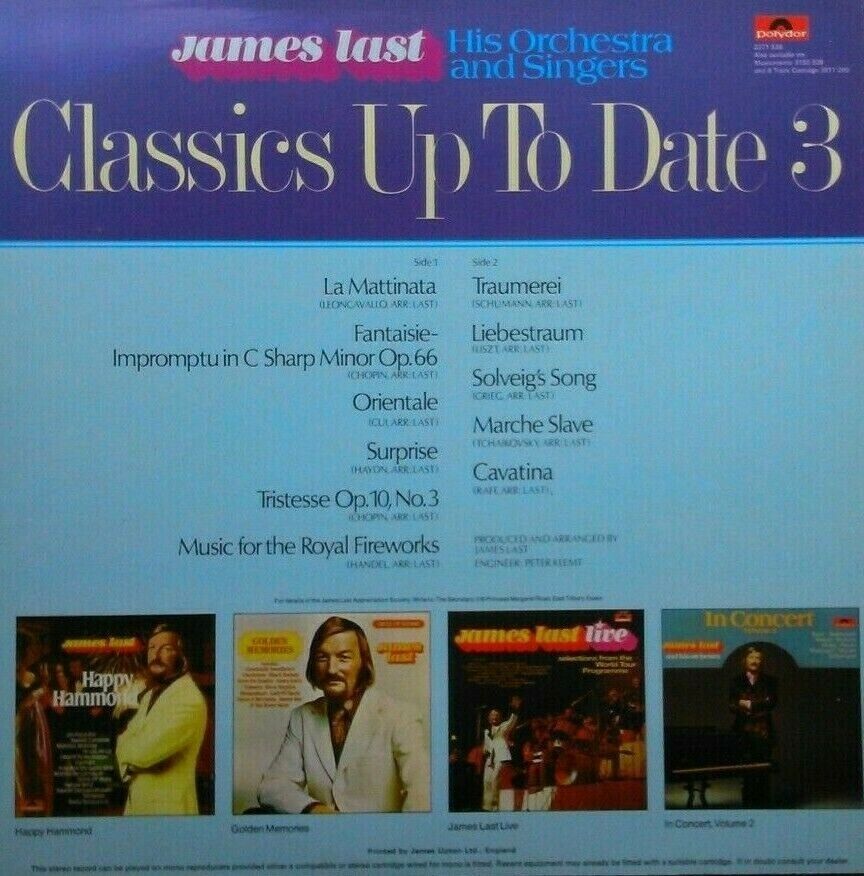 James Last – Classics Up To Date Vol. 3 (Polydor, 1974) 12" vinyl LP EX/VG