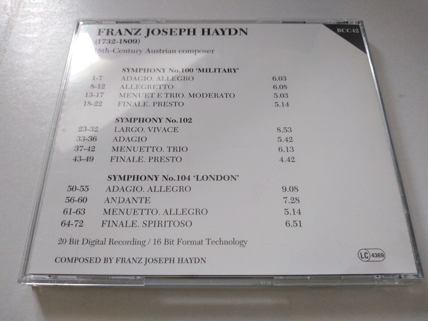 Haydn, RPO - Symphonies 100, 102 & 104 (Bruton 1996) CD album