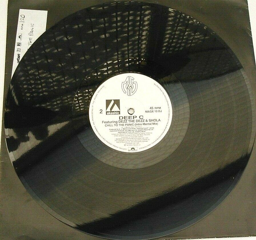 Deep C - Chill To The Panic (M&G, 1991) 12" vinyl single VG/VG promo