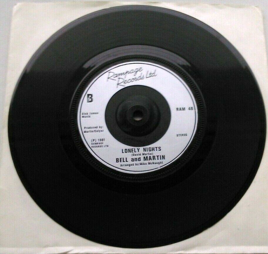 Bell And Martin - Together Again (Rampage, 1981) 7" vinyl single VG/-