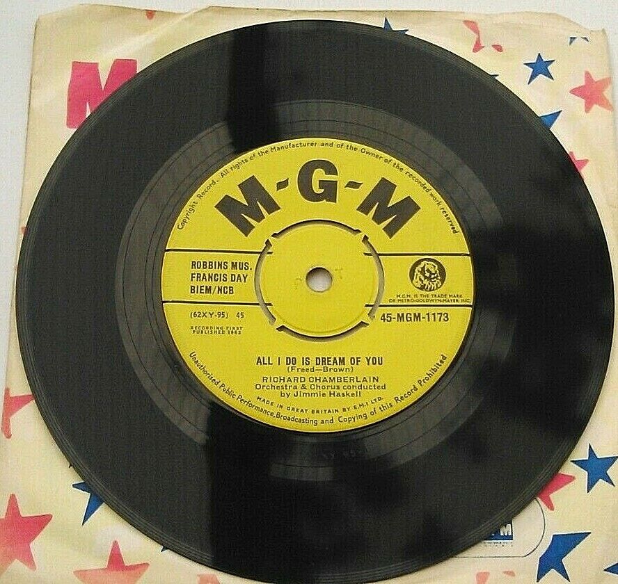 Richard Chamberlain - Love Me Tender (MGM, 1962) 7" vinyl single VG/VG