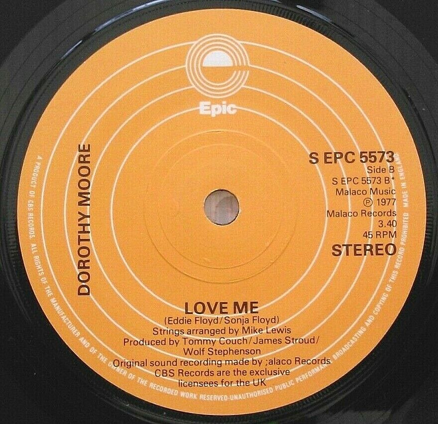 Dorothy Moore – I Believe You (Epic, 1977) 7" vinyl single VG/-