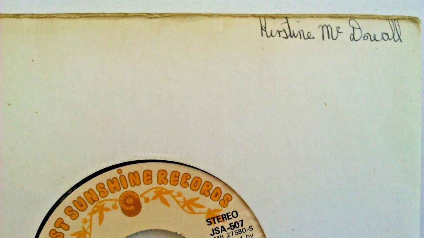 Ducks - Abalone (Just Sunshine, 1973) 7" vinyl single VG/- US promo jukebox