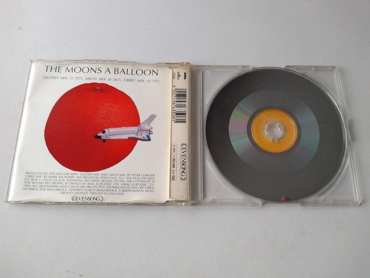 The Hollow Men - The Moons A Balloon (1990) CD single