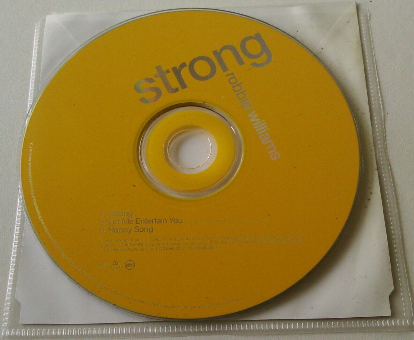 Robbie Williams – Strong (1999) CD single *no jewel case*