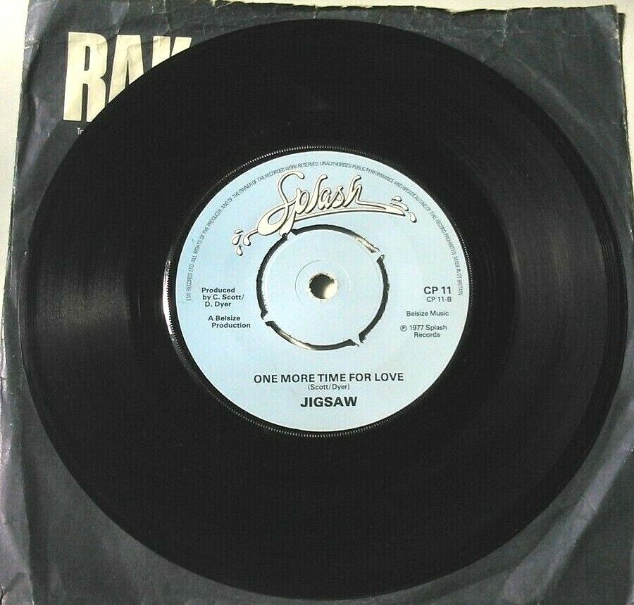 Jigsaw – If I Have To Go Away (Splash, 1977) 7" vinyl single VG/-