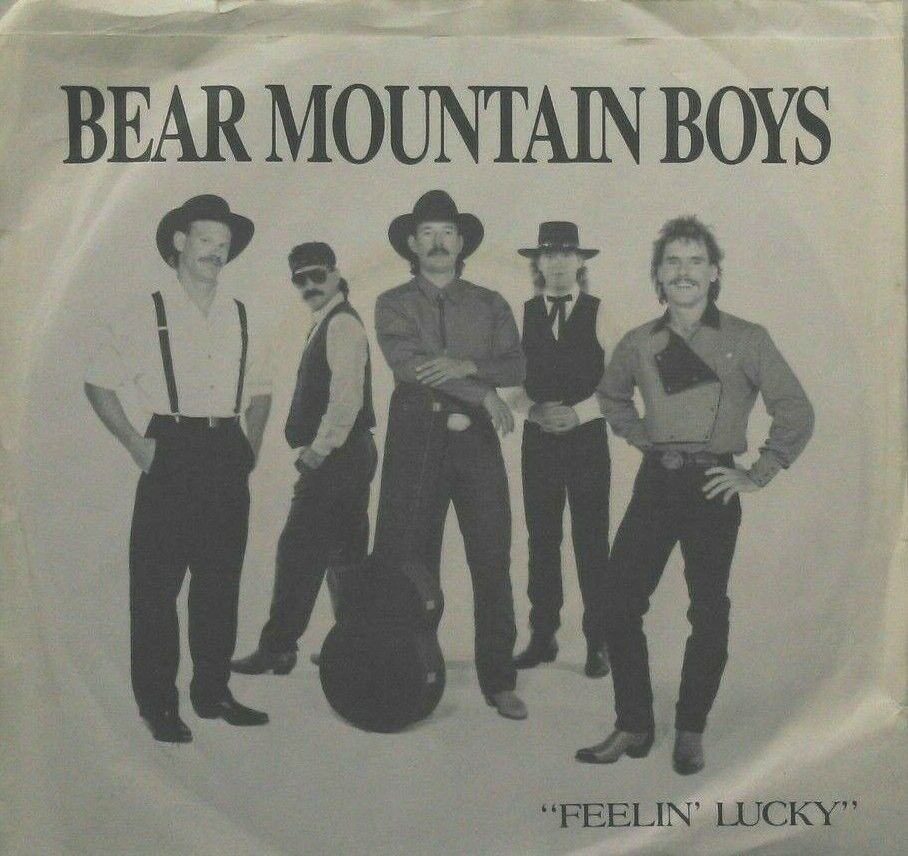 Bear Mountain Boys – Feelin' Lucky (1989) 7" vinyl P/S single VG/VG Canada