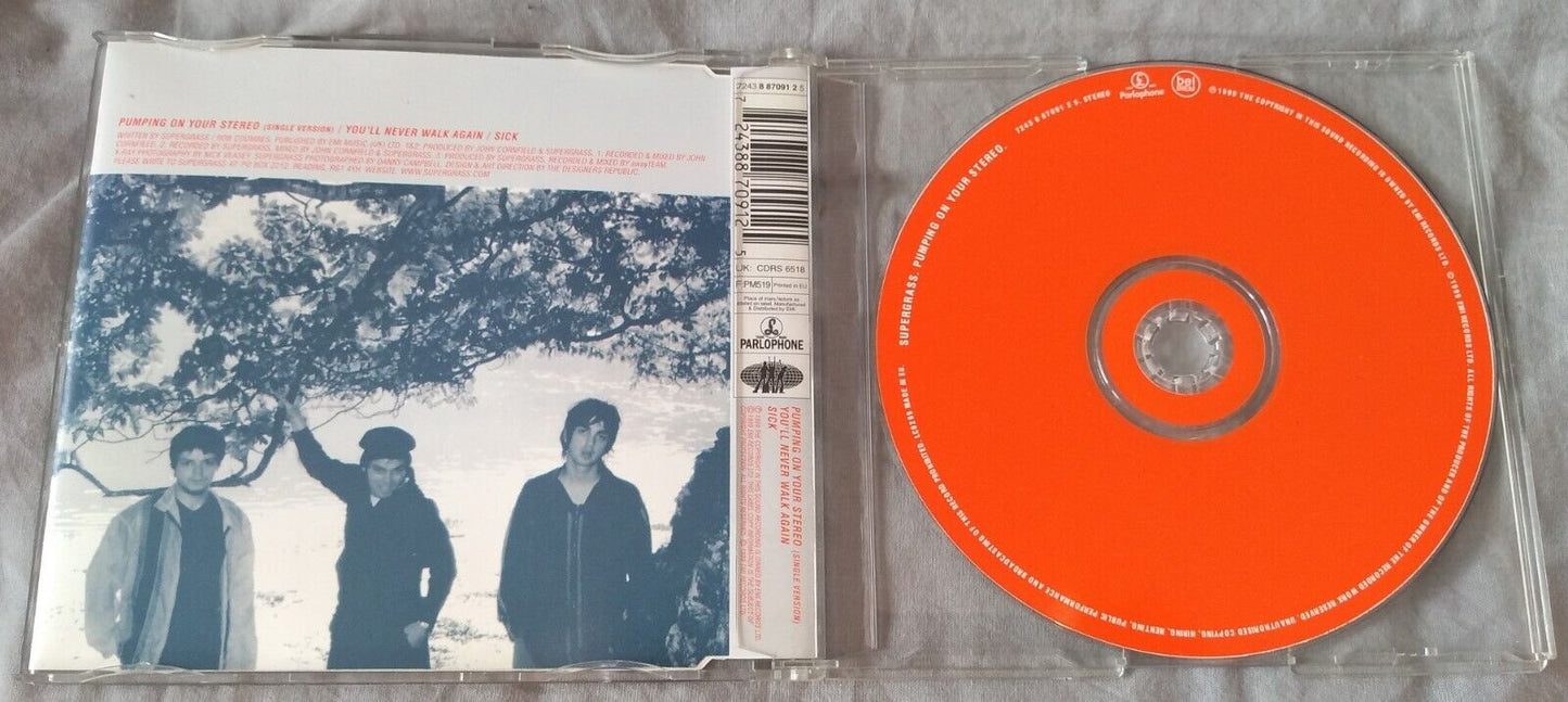 Supergrass - Pumping on Your Stereo (Parlophone 1999) CD single