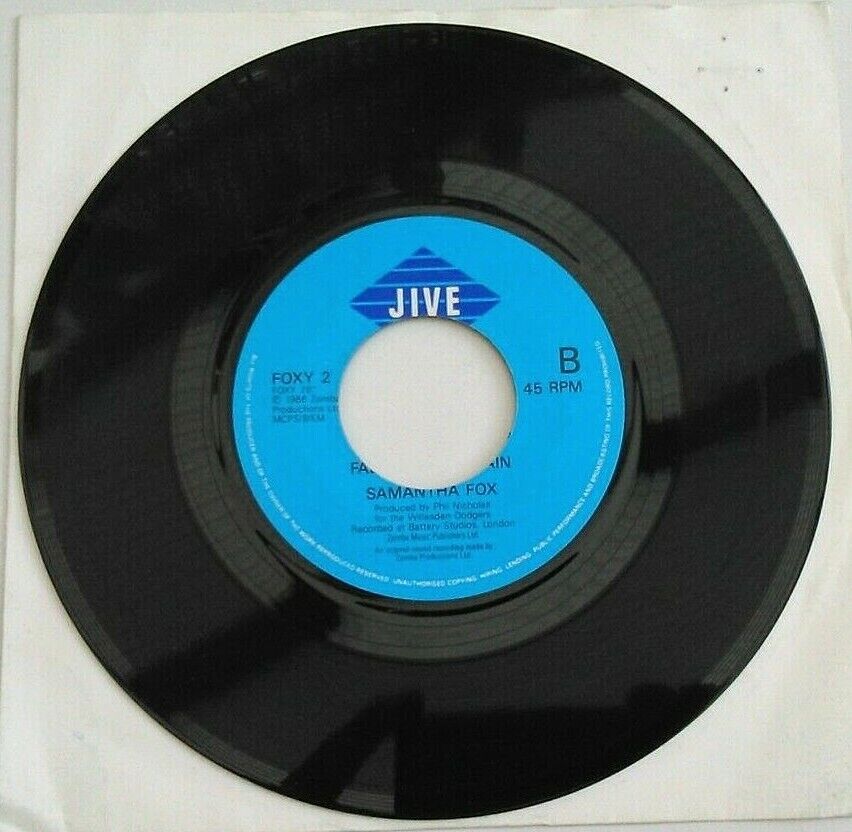 Samantha Fox – Do Ya Do Ya (Wanna Please Me) (Jive, 1986) 7" vinyl single VG/-