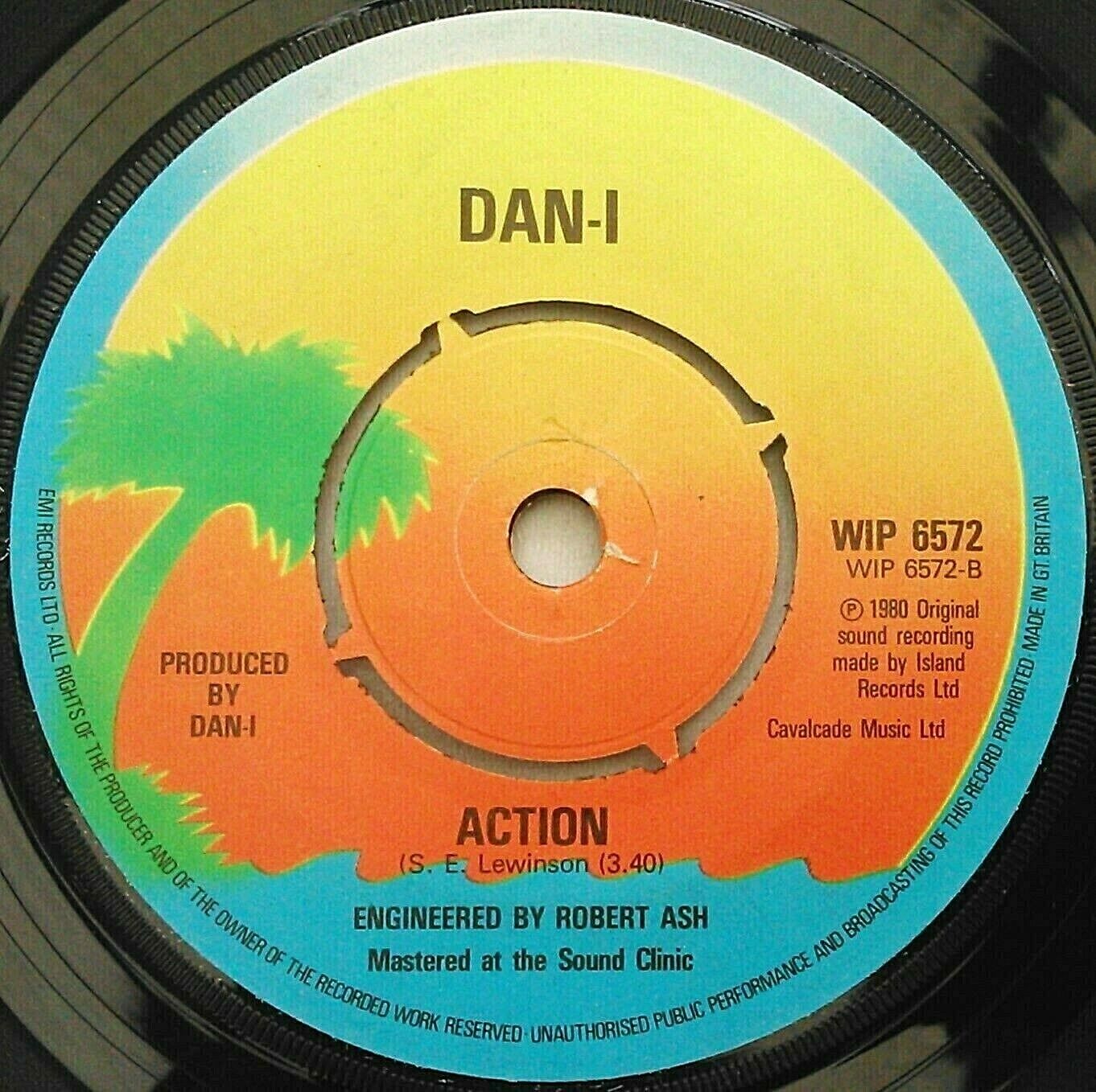 Dan-I - Hidden Valley (Island, 1980) 7" vinyl single VG/- promo