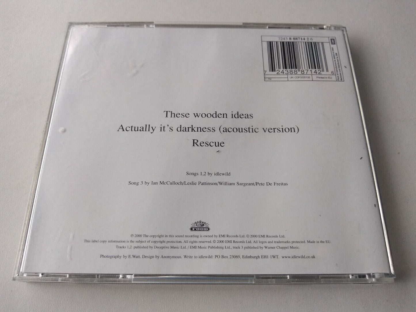 Idlewild - These Wooden Ideas (2000) CD2 single