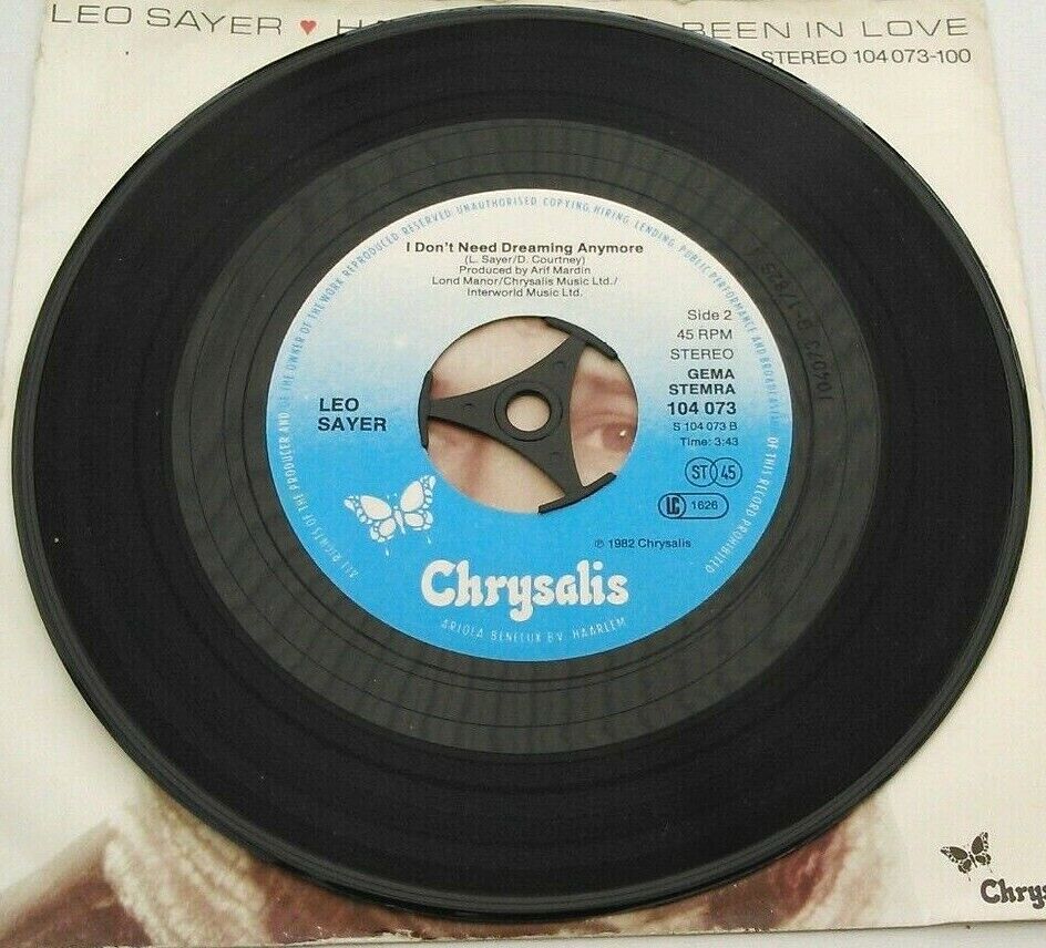 Leo Sayer – Have You Ever Been In Love (Chrysalis, 1981) 7" vinyl single VG/-