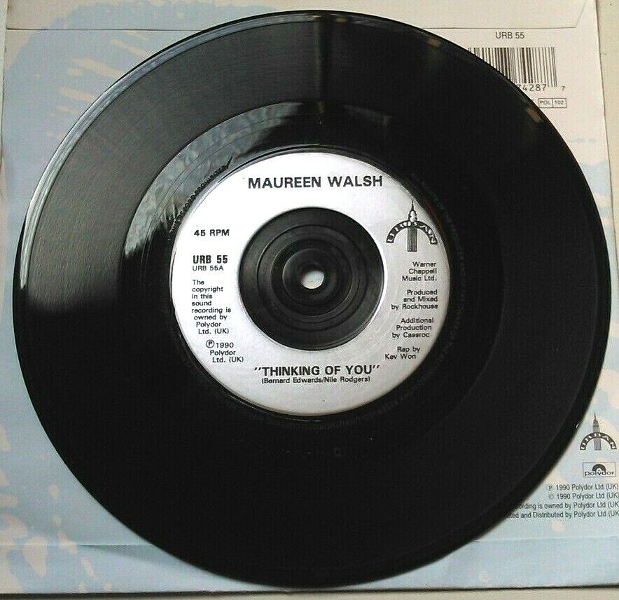 Maureen Walsh - Thinking Of You (Urban, 1990) 7" vinyl P/S single VG/VG