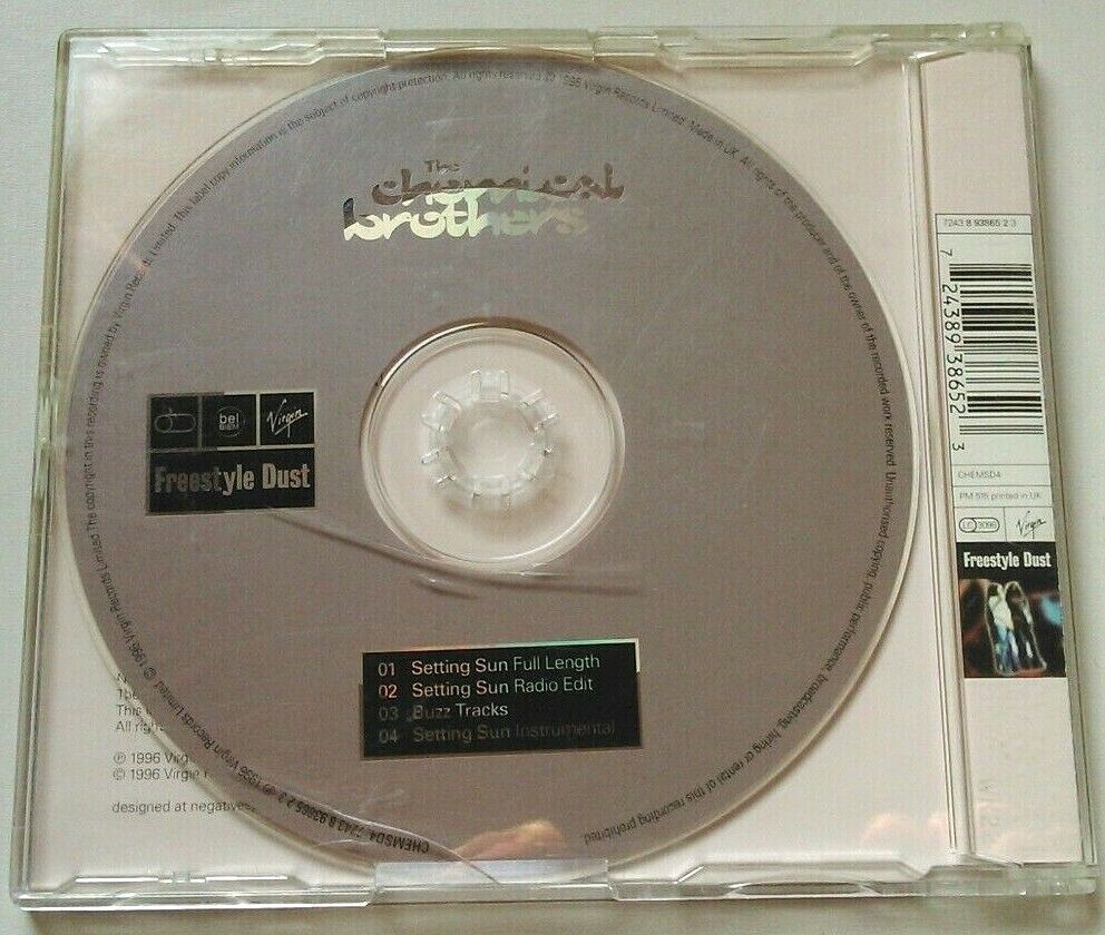 The Chemical Brothers & Noel Gallagher - Setting Sun (Virgin, 1996) CD single