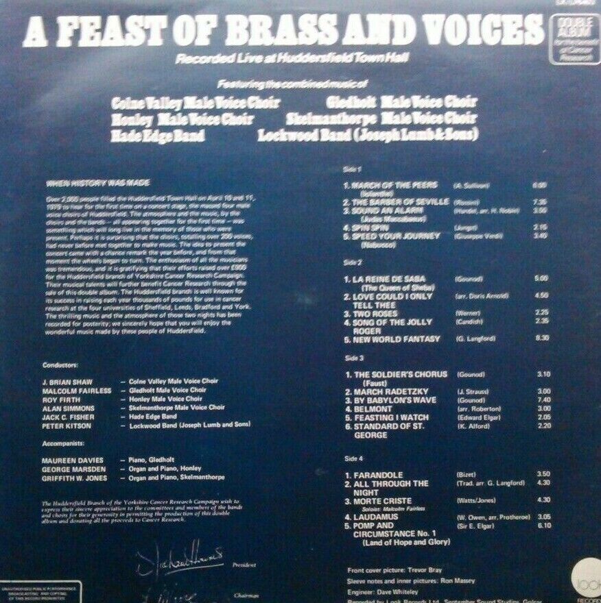 Various - A Feast Of Brass And Voices (Look, 1979) 2x12" vinyl LP VG/VG