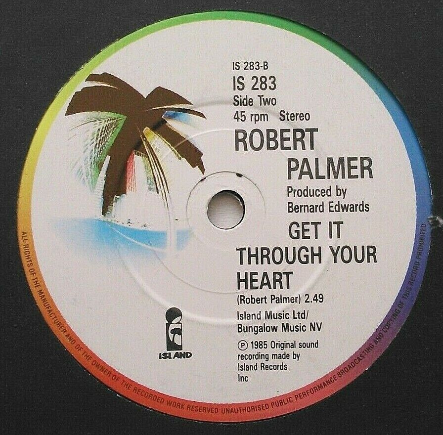 Robert Palmer - I Didn't Mean To Turn You On (Island, 1985) 7" vinyl single VG/-