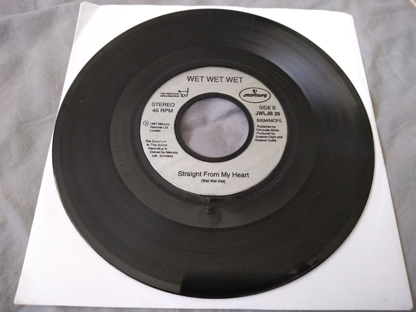 Wet Wet Wet - If I Never See You Again (1997) 7" vinyl single jukebox VG/-