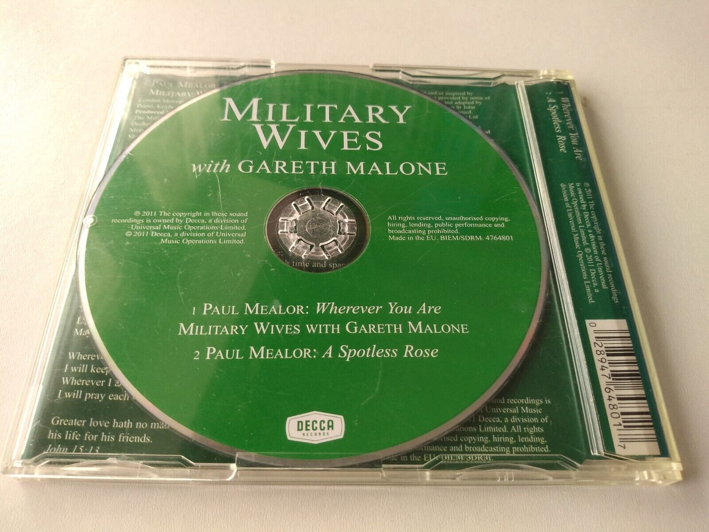 Military Wives with Gareth Malone - Wherever You Are (2011) CD single