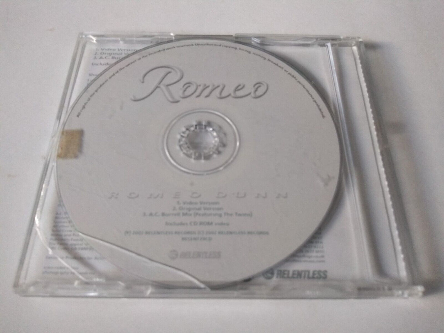 Romeo Dunn - Romeo (2002) CD single