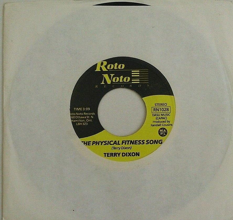 Terry Dixon – The Physical Fitness Song (Roto) 7" vinyl single VG/- Canada promo