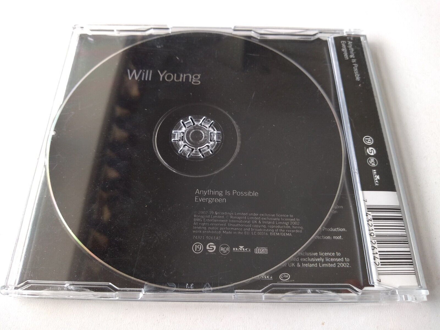 Will Young - Anything Is Possible / Evergreen (2002) CD single