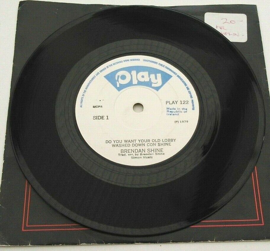 Brendan Shine - Do You Want Your Old Lobby Washed Down Con Shine 7" vinyl VG/-