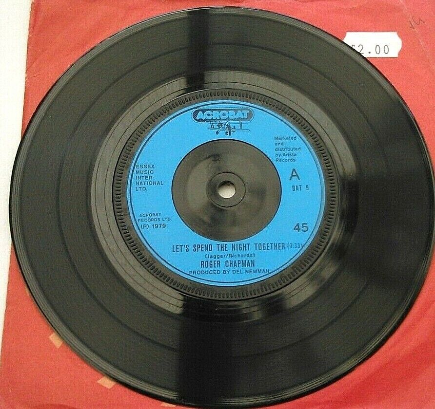 Roger Chapman - Let's Spend The Night Together (1979) 7" vinyl single VG/-