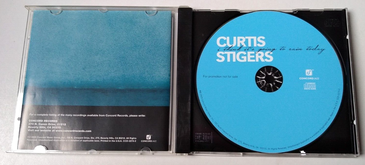 Curtis Stigers - I Think It's Going to Rain Today (2005) CD album promo