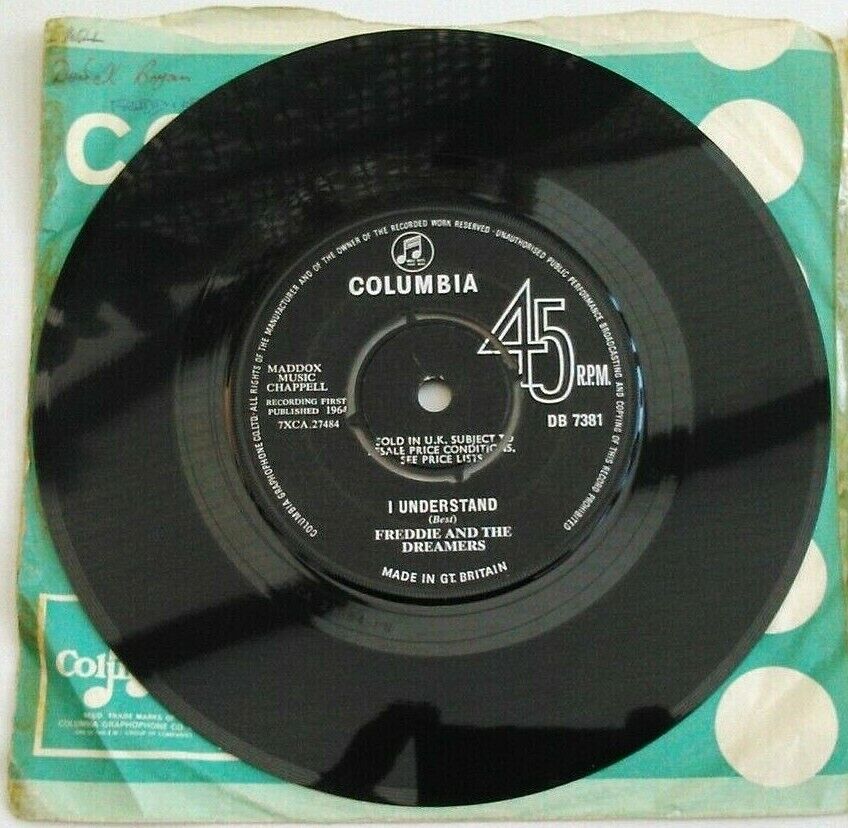 Freddie & The Dreamers – I Understand (Columbia, 1964) 7" vinyl single VG/G+