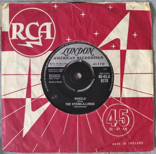 The String-A-Longs - Wheels (London 1961) 7" vinyl single VG/-