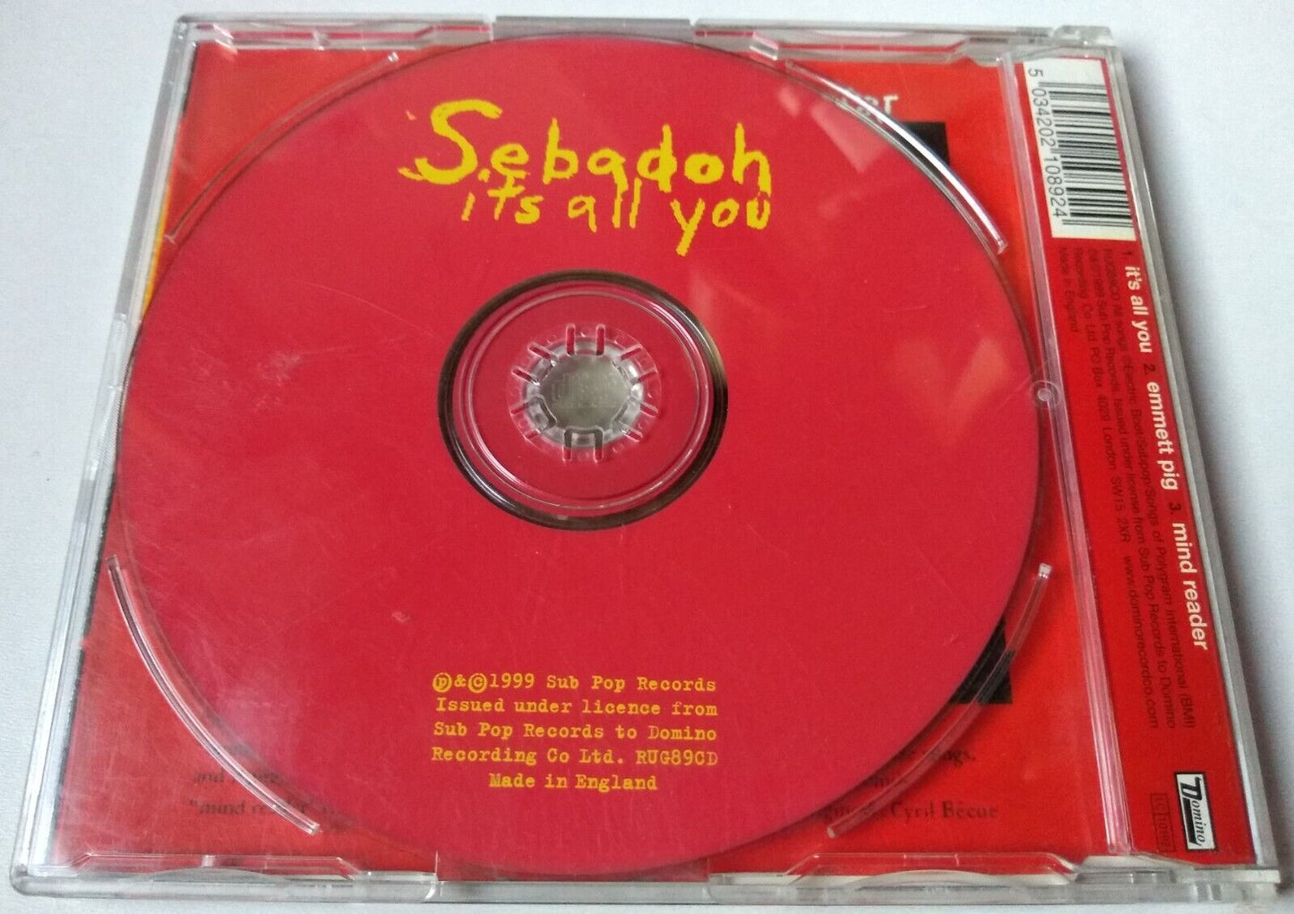 Sebadoh - It's All You (1999) CD single