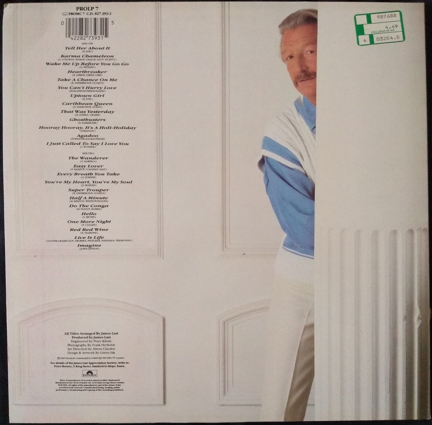 James Last - Leave The Best To Last (Polydor 1985) 12" vinyl LP VG/VG