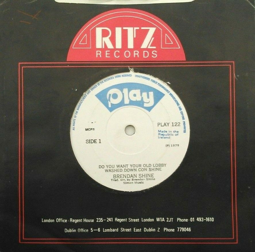 Brendan Shine - Do You Want Your Old Lobby Washed Down Con Shine 7" vinyl VG/-