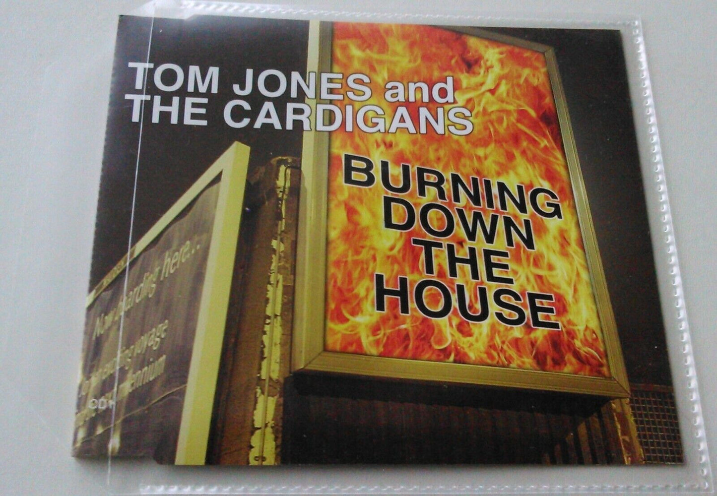 Tom Jones And The Cardigans – Burning Down The House CD single - plastic wallet