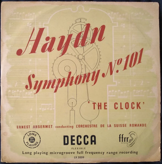 Haydn - Symphony N°.101 "The Clock" (Decca 1949) 10" vinyl LP VG/VG