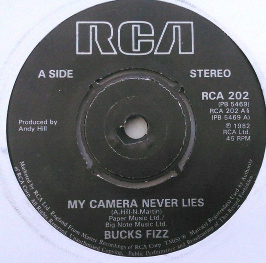 Bucks Fizz - My Camera Never Lies (RCA, 1982) 7" vinyl single VG/-