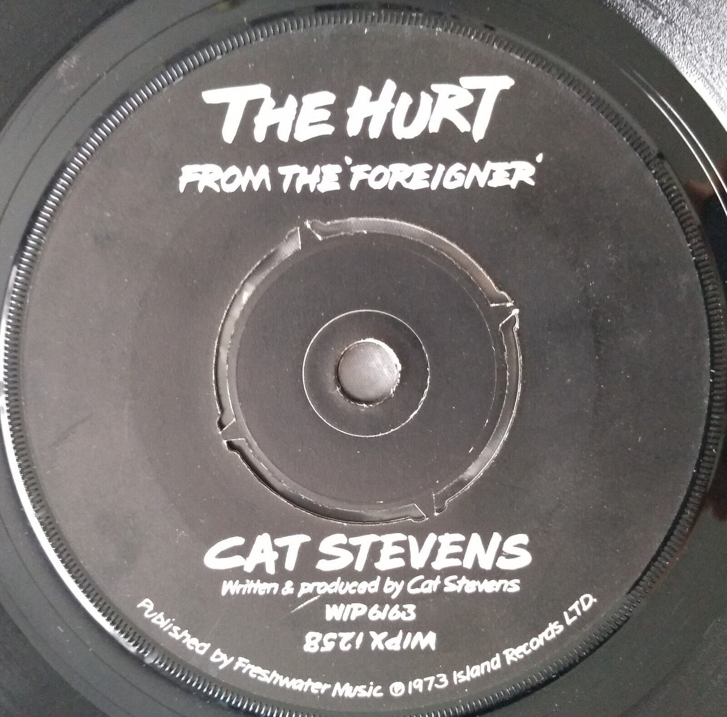 Cat Stevens - The Hurt (Island 1973) 7" vinyl single VG/-