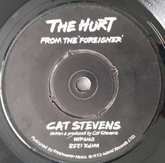 Cat Stevens - The Hurt (Island 1973) 7" vinyl single VG/-