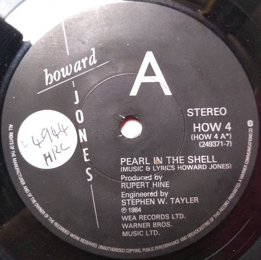 Howard Jones - Pearl In The Shell (WEA 1984) 7" vinyl single VG/-