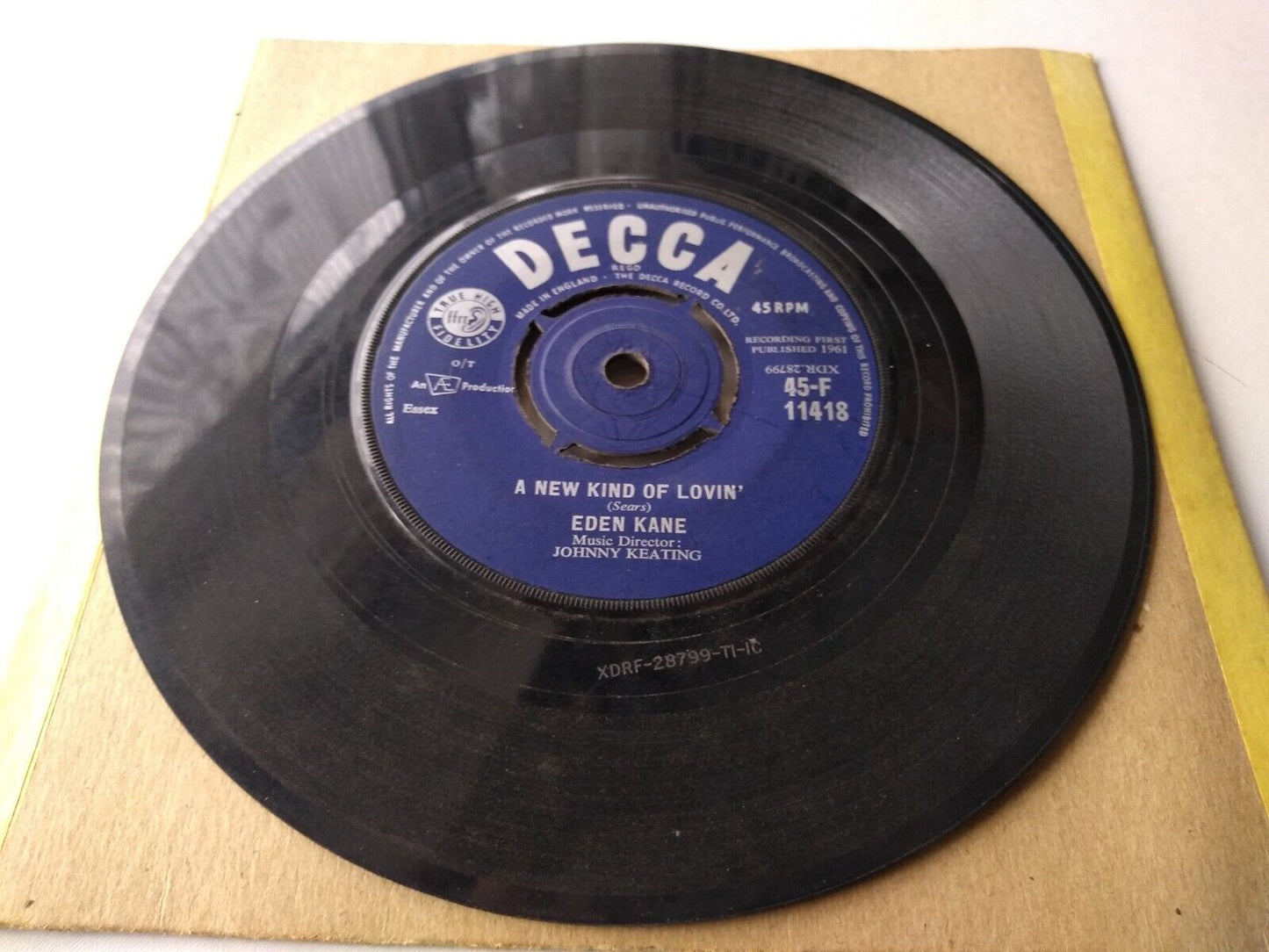 Eden Kane - Forget Me Not (Decca 1961) 7" vinyl single VG/-