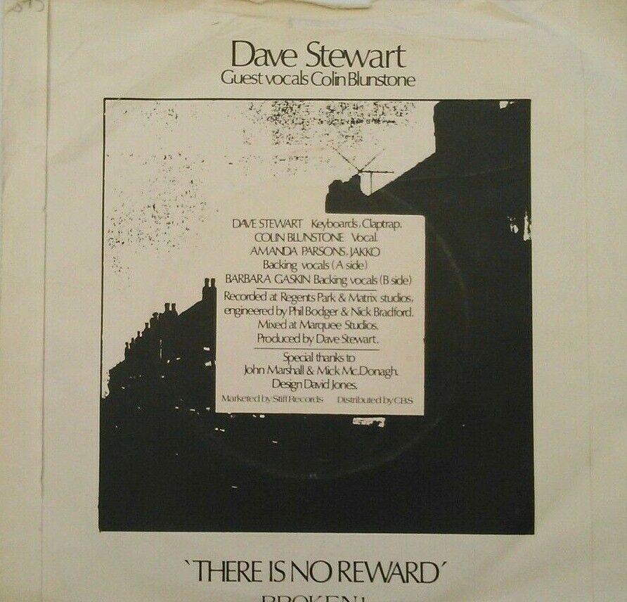 Dave Stewart - What Becomes Of The Broken Hearted 7" vinyl P/S single VG/VG