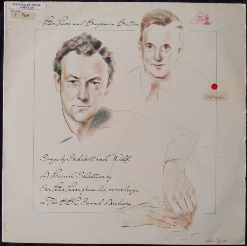 Peter Pears & Benjamin Britten - Songs By Schubert And Wolf (BBC 1981) 12" LP VG