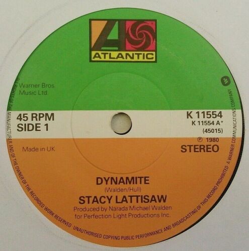 Stacy Lattisaw - Dynamite (Atlantic, 1980) 7" vinyl single VG/-