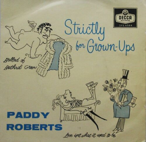 Paddy Roberts - Strictly For Grown-Ups (Decca, 1959) 7" vinyl P/S EP VG/VG