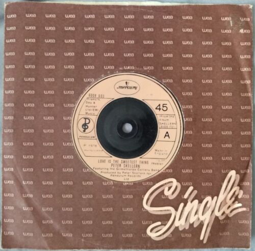 Peter Skellern - Love Is The Sweetest Thing (Mercury 1978) 7" single VG/-